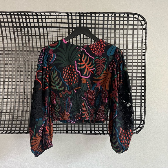 Farm Rio frutis dream puff sleeve blouse - Picture 7 of 11